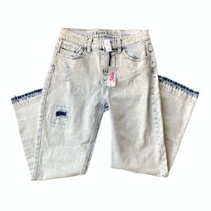 NWT Girls size 16 high rise straight justice jeans